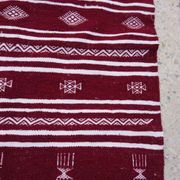 Carpet wool handmade great Bordeaux size250x134cm