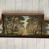 Hossegor and his pines, large triptych. 1946
