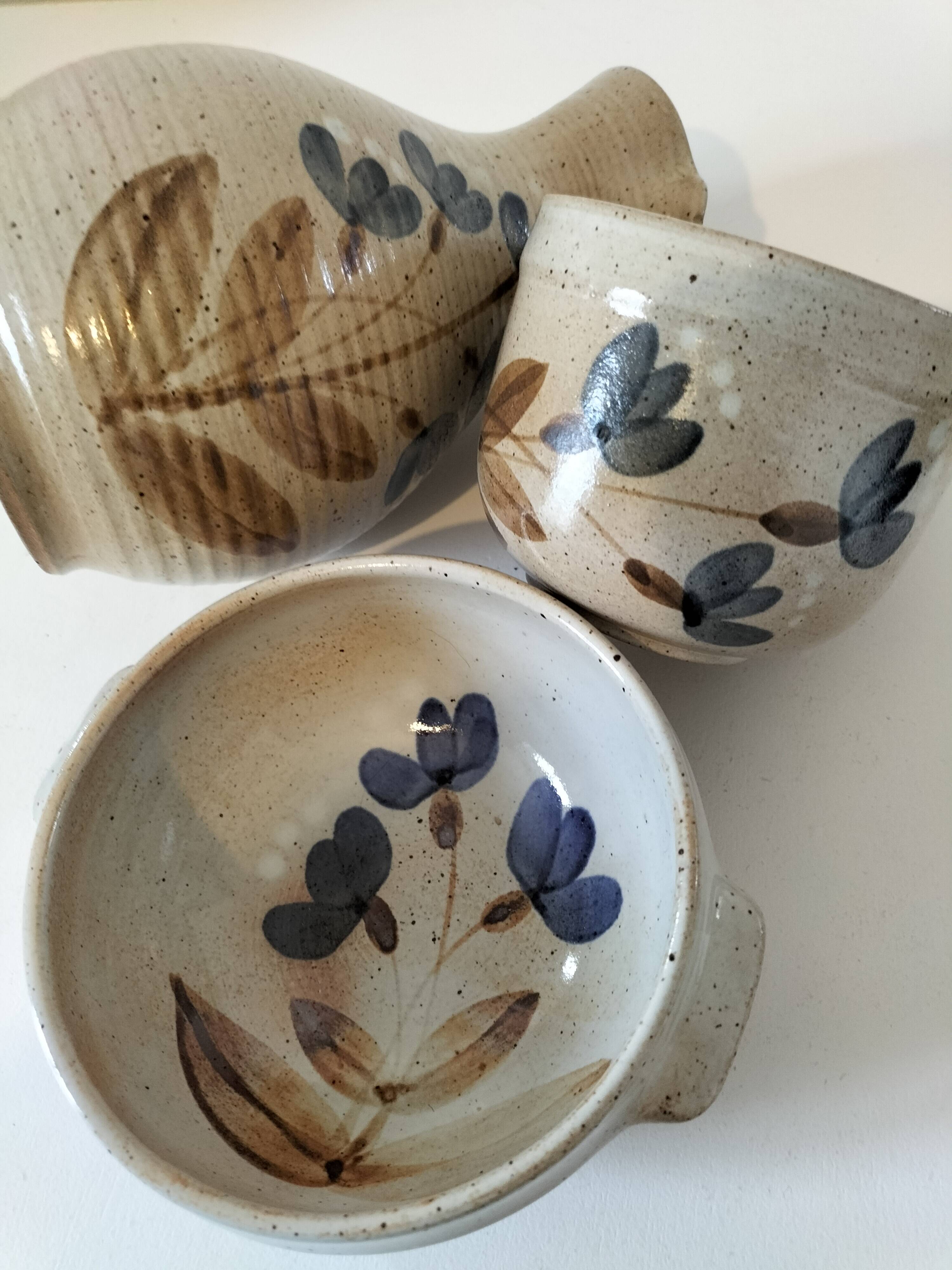 Handcrafted stoneware set — Grès du Marais France
