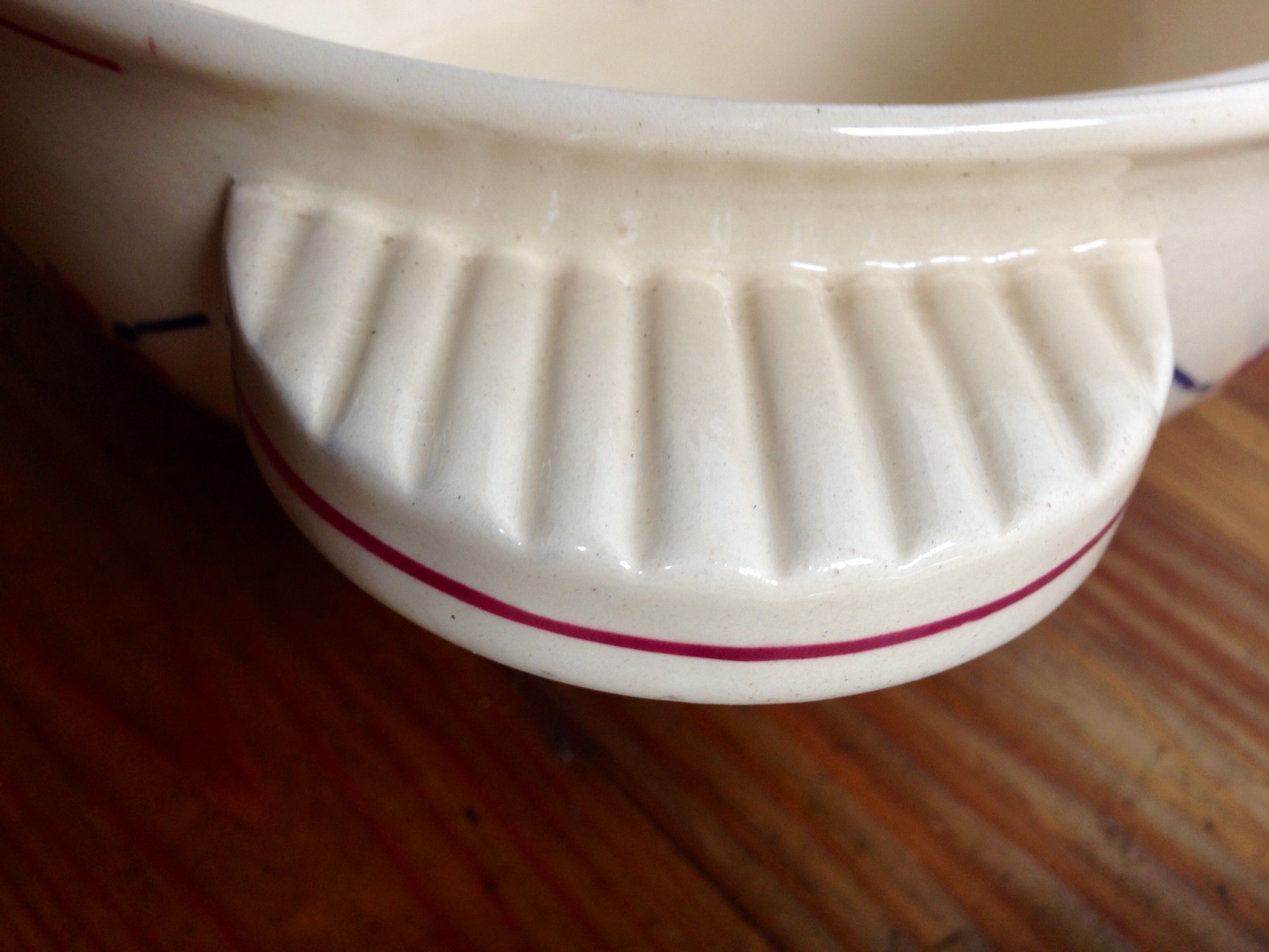 Soup plates and tureen Badonviller model Normandy circa 1940