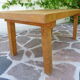 Table basse orme massif d'esprit brutaliste