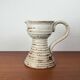 Mid-century modern studio pottery jug by Helle Stenberg for Pottestuen Keramik Frederikshavn, 1960s.