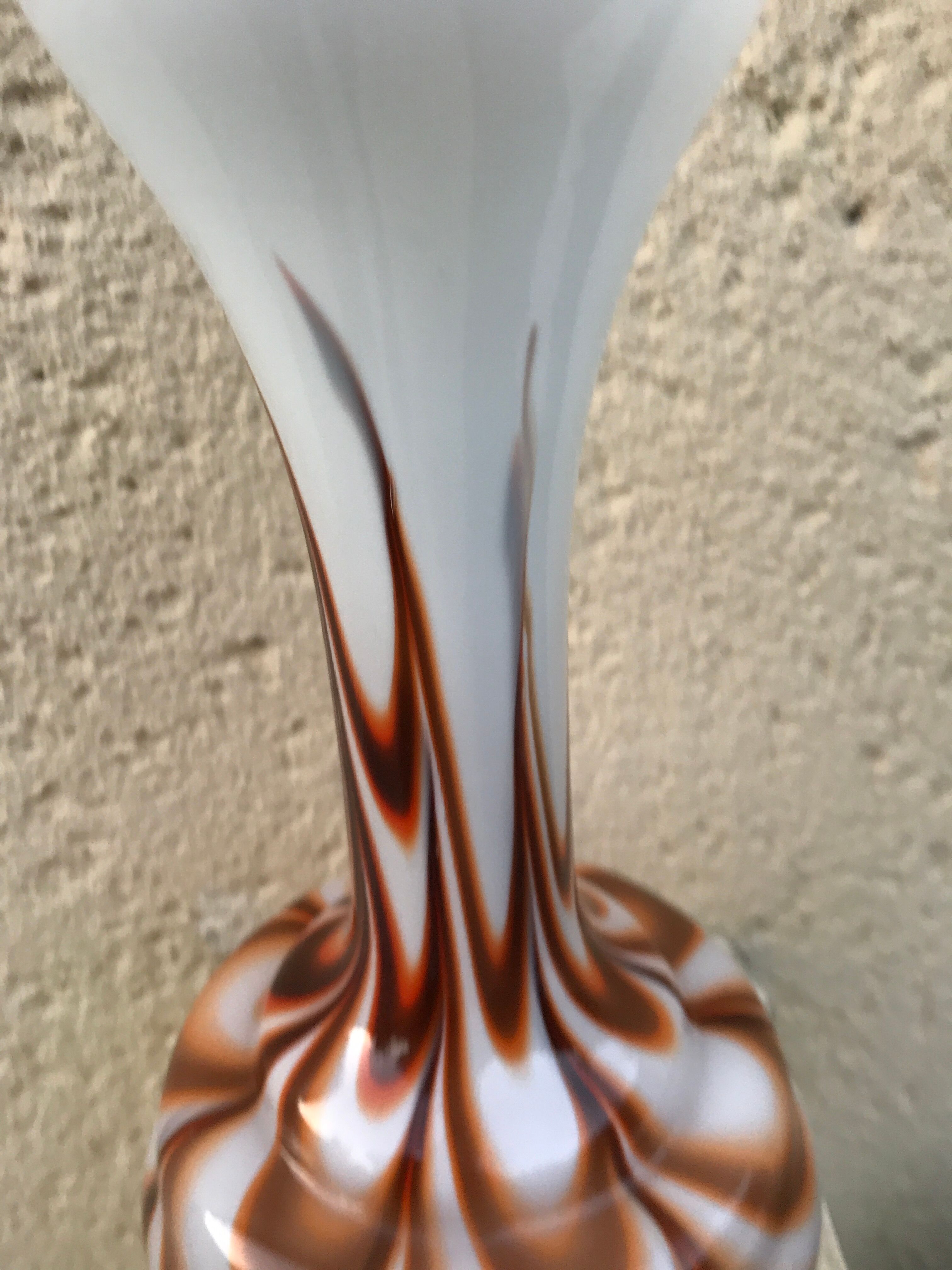 Vintage pop art opaline vase