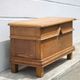 Old wooden chest, small storage chest, side table, wooden storage, trunk, wooden furniture