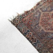 Tapis ancien tissé à la main, 1850 shiraz persan 150x110cm