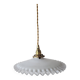 Suspension en opaline dentelée