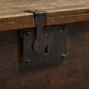 Oak and wrought iron mallet, early 18th century.