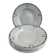 Set of 7 deep plates in earthenware, decorated with a green frieze.