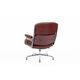 Eames Time Life Lobby office chair in red leather by Charles and Ray.