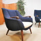 Paire de fauteuils 1950
