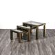 Tris tavoli Bassi Da Caffè ottone Hollywood Regency 1970 Design Modern