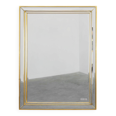 Miroir en métal Hollywood Regency par Deknudt, Belgique, 20e siècle