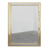 Hollywood Regency Metal Mirror by Deknudt, Belgium 20th Century
