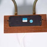 Vintage teak wall lamp for bedside, wall lamp Sweden 1960s