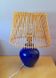 Lampe en grès émaillé bleu 1960