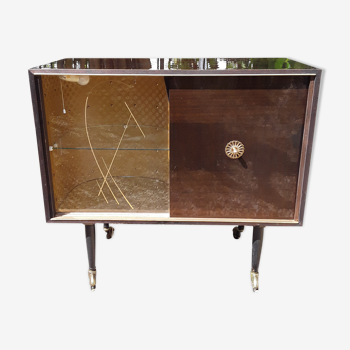 Meuble bar en formica vintage