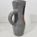 Ceramic pitcher with abstract patterns by Robert Auguste and Gyn Gausserand