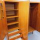 Vintage Scandinavian-style teak wardrobe from the 1960s