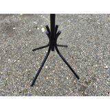 Vintage coat rack, metal and wooden balls.