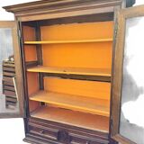 Wrought-iron library from the Louis XIII - Louis XIV period, oak, 17th century.