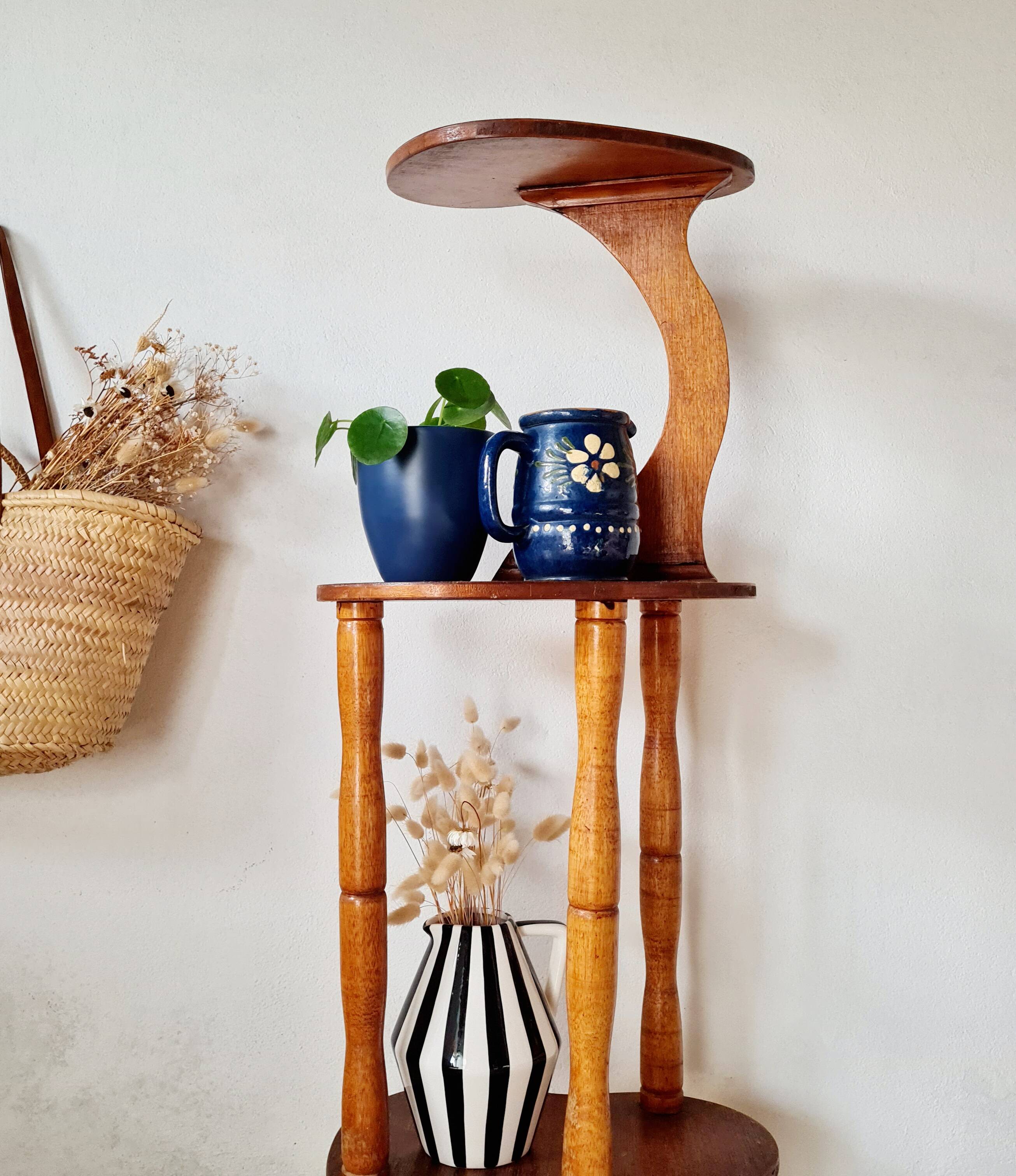 Sellette en bois - porte-plantes