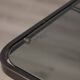 Vintage 1970s side table trolley in black metal and glass by allegri parma