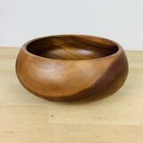 Scandinavian Danish teak cup from the 60s, empty pocket
