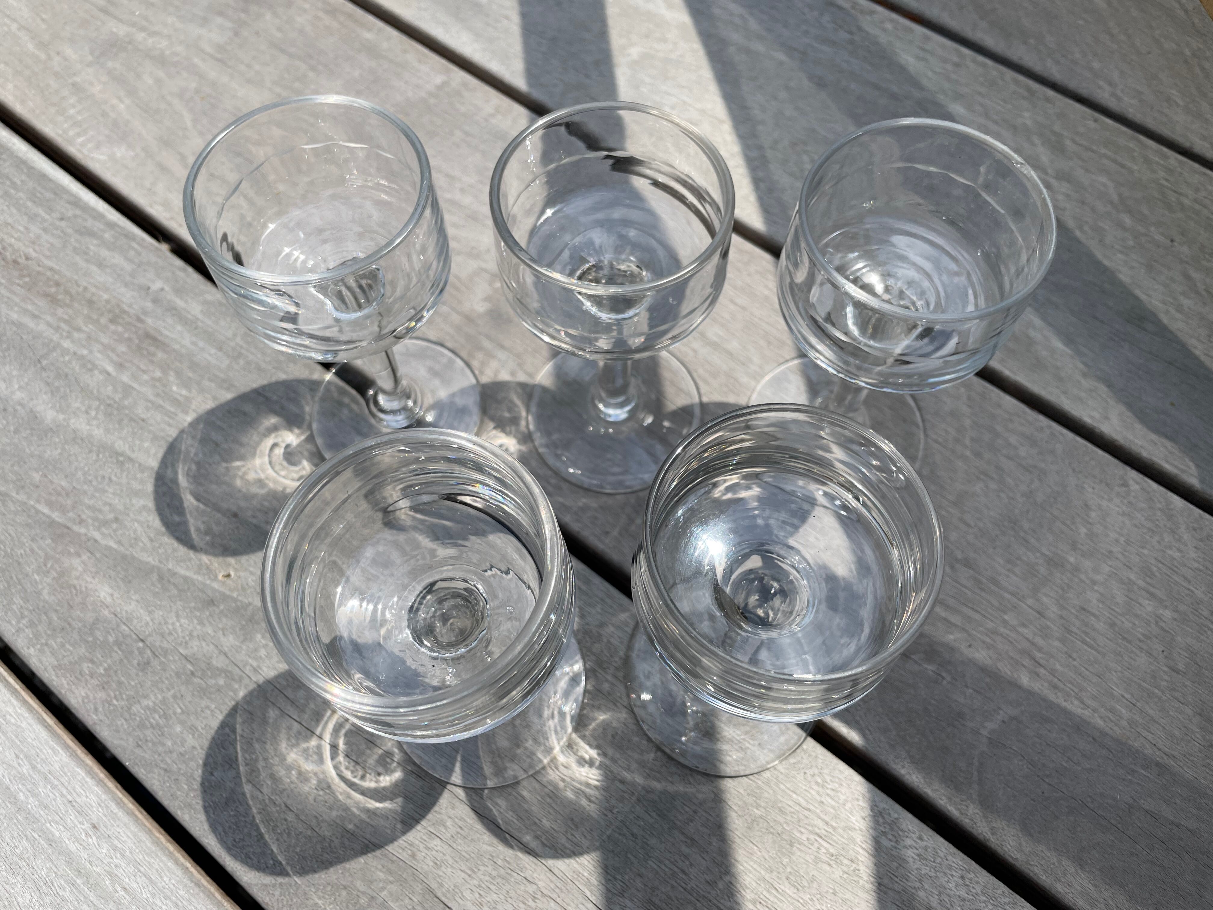 Set of 5 glasses