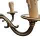 5-arm chandelier + 4 wall sconces MD bronze Louis XV style