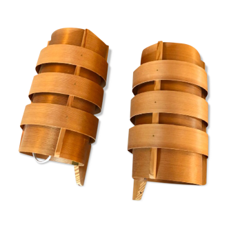 Paire d'appliques scandinaves par Hans Agne Jakobsson