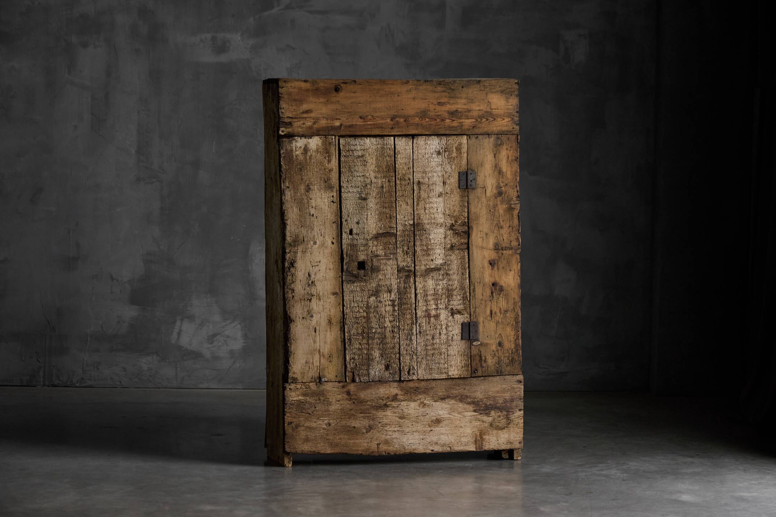 Rustic folk art cabinet, France, 19th century