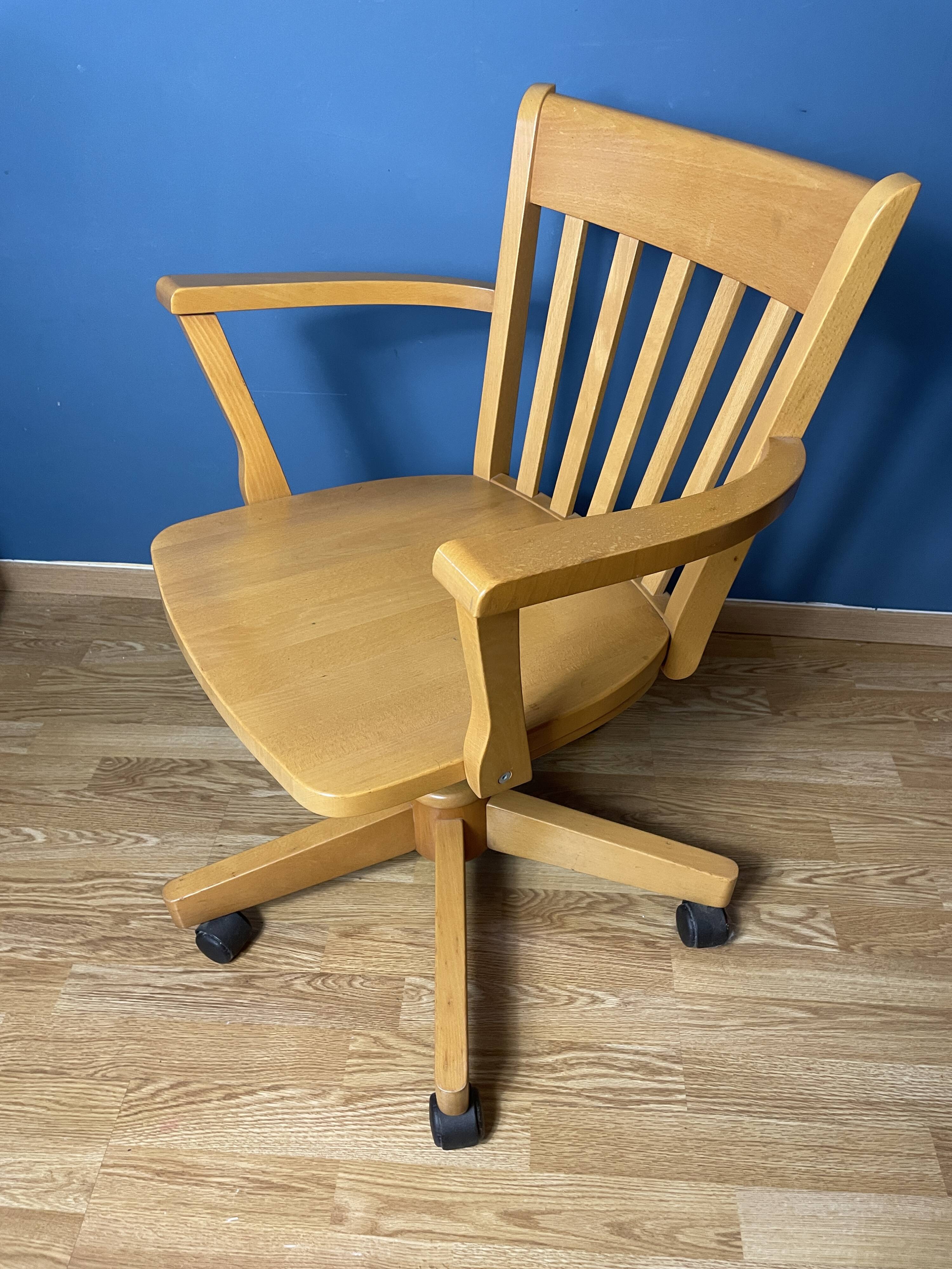 Vintage IKEA office chair Joel model solid pine