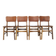 Ensemble de 4 chaises de salle à manger Ib Kofod Larsen des années 1960 en finition teck, Danemark