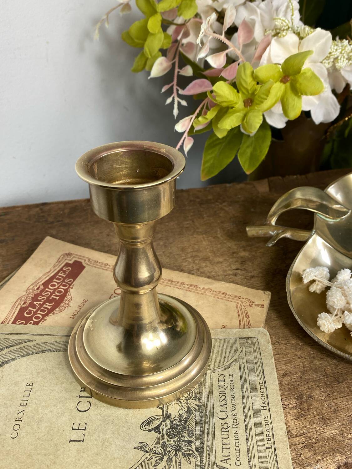 Brass candle holder