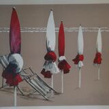 At the beach Michèle Kaus 116x88 Painting