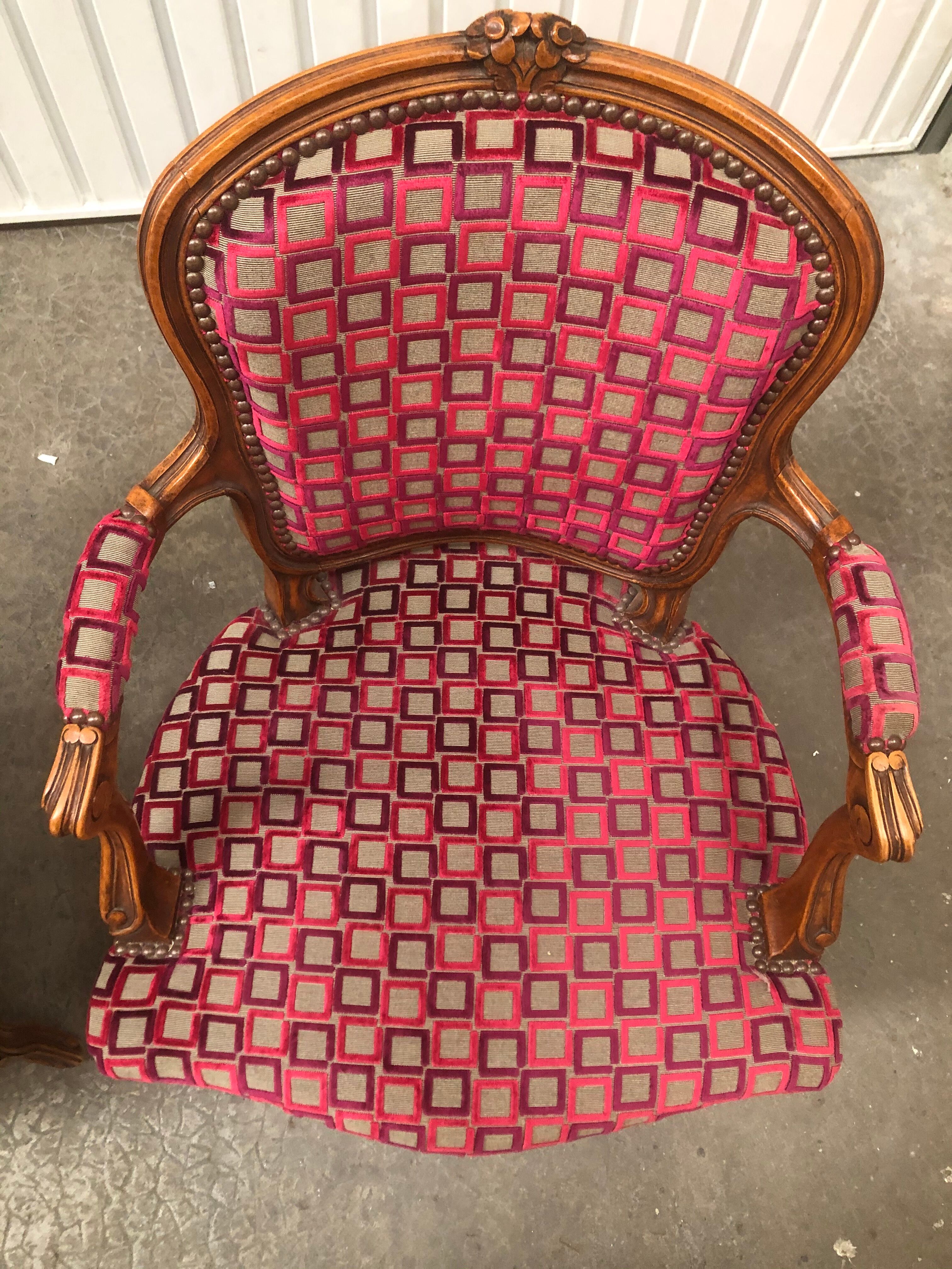 Pair of Louis XV-style armchairs