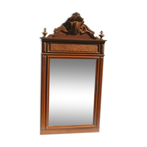 miroir Art Deco en noyer,
