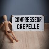 Enamelled plate compressor Crepelle