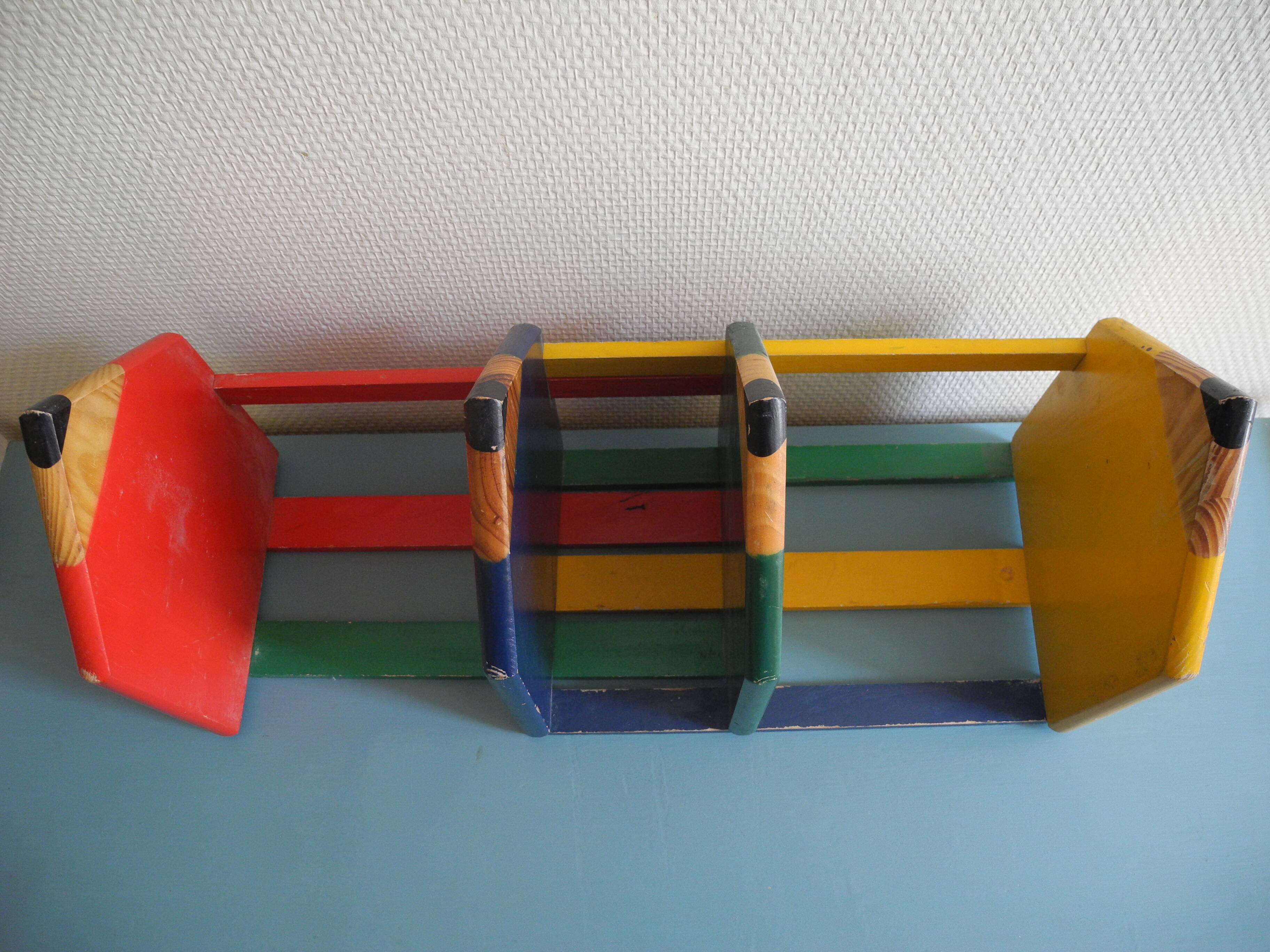 Pierre Sala vintage deco pencil bookends 80s bookends shelf