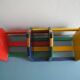 Pierre Sala vintage deco pencil bookends 80s bookends shelf