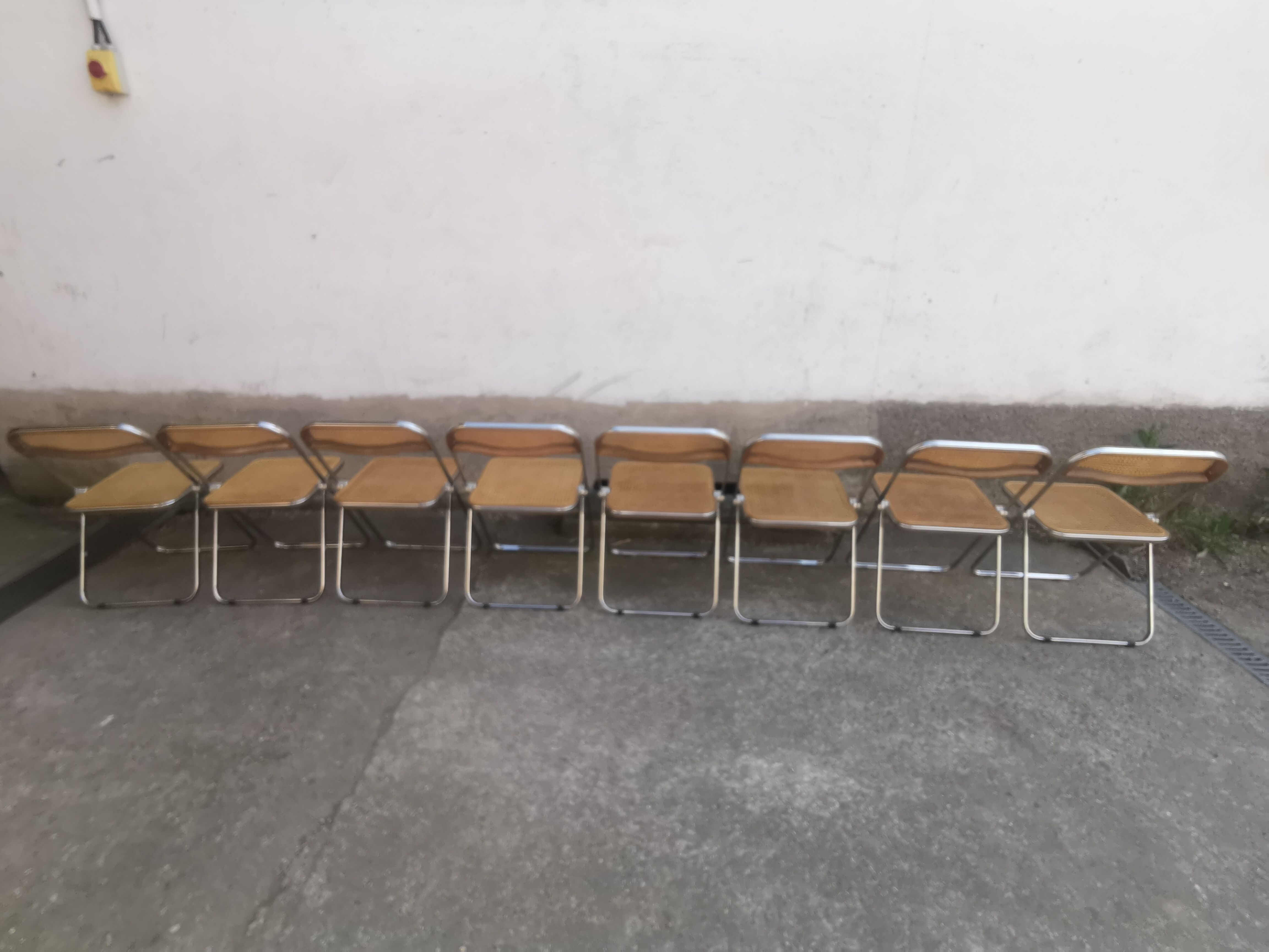 Folding chairs Plia by Giancarlo Piretti 60s