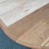 Table à manger ronde extensible à volets Louis Philippe XXème rénovée 260cm