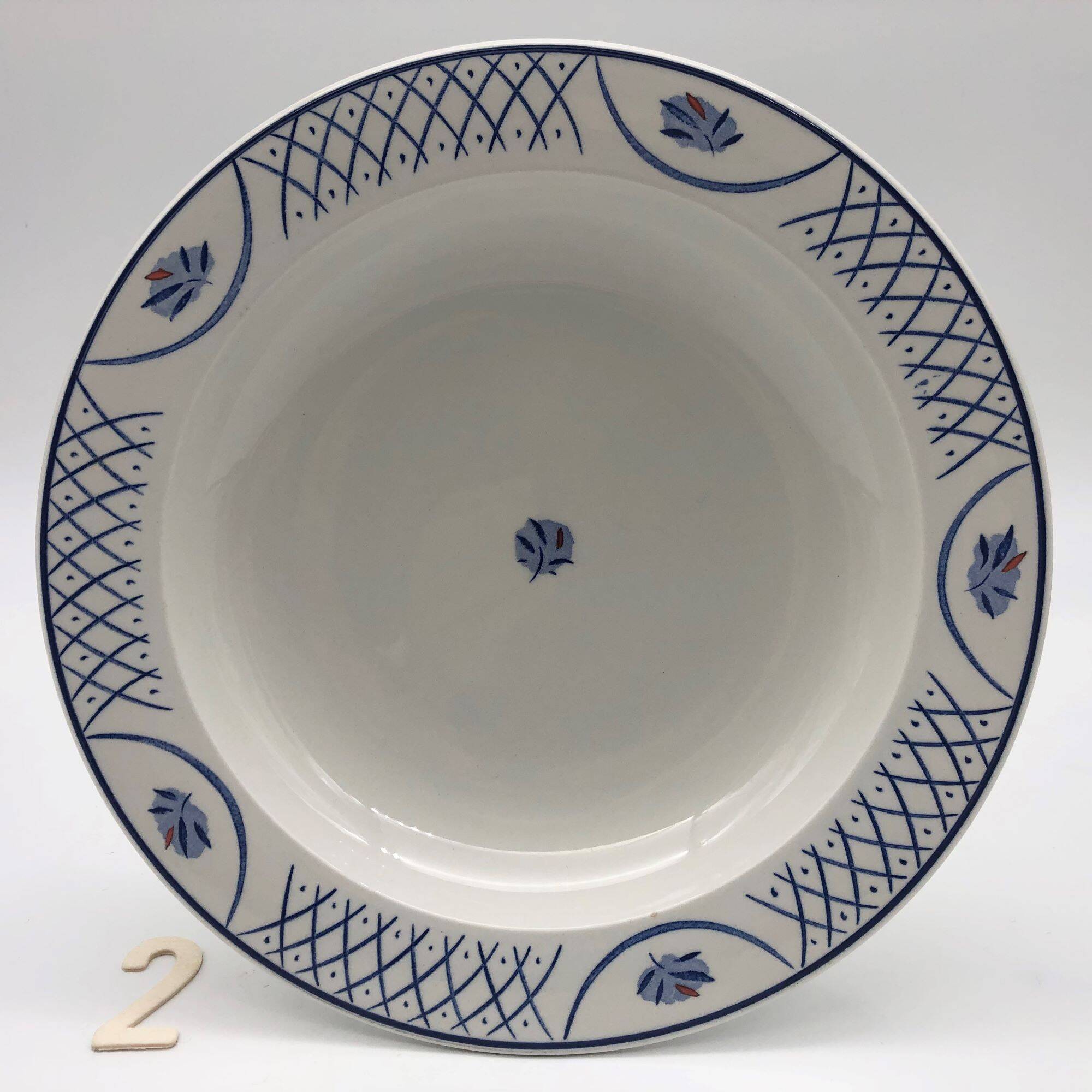 6 Hollow plates stamped "Barton-Made in England"