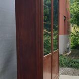 Mahogany library showcase Louis XVI style