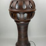 Brutalist ceramic mushroom floor lamp 100cm, 1960s