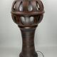 Lampadaire champignon brutaliste en céramique 100 cm, années 1960