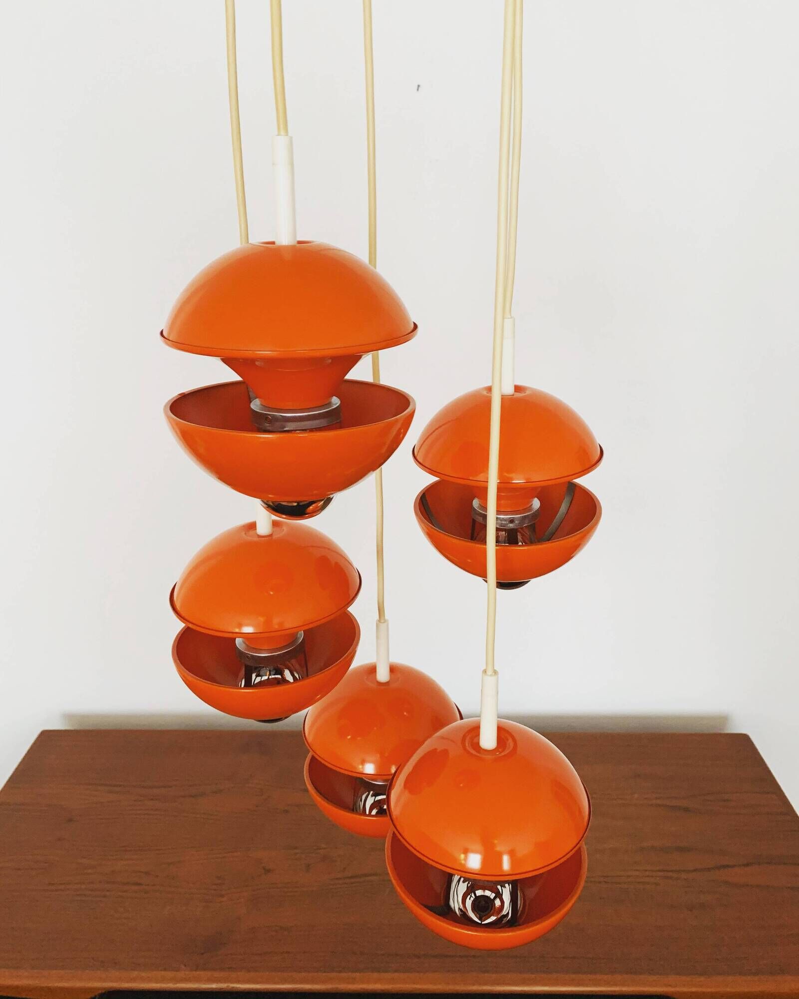 1970s cascading lamp by Klaus Hempel for Kaiser Leuchten