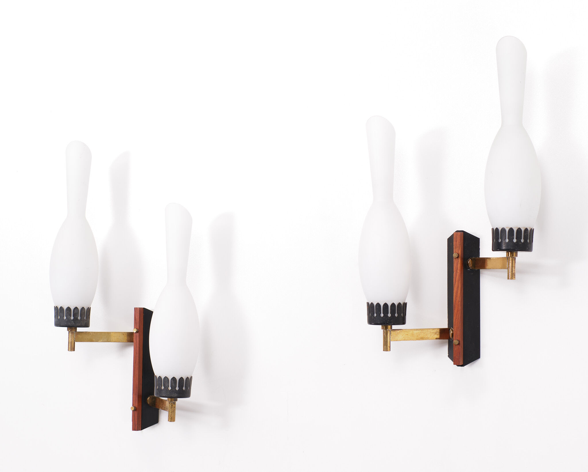 Two Wall Lights Italian, 1950s