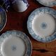 Set of 6 plates iron earth H Boulenger Choisy-le-Roi