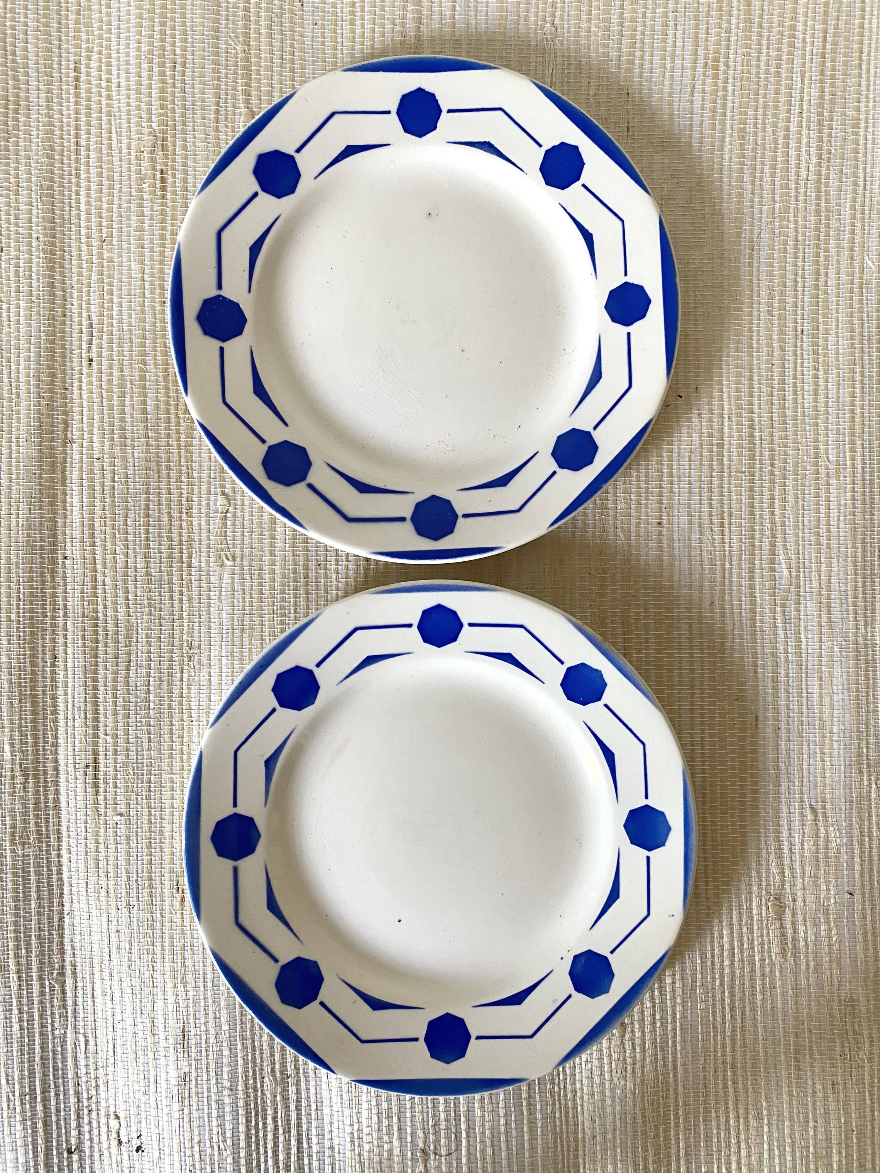 Digoin dessert plates model Chives